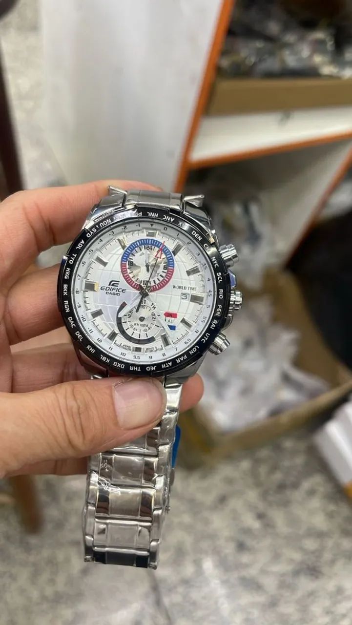 Relógio Casio edifício, 1 linha,todos os ponteiros funcional - Foto 4