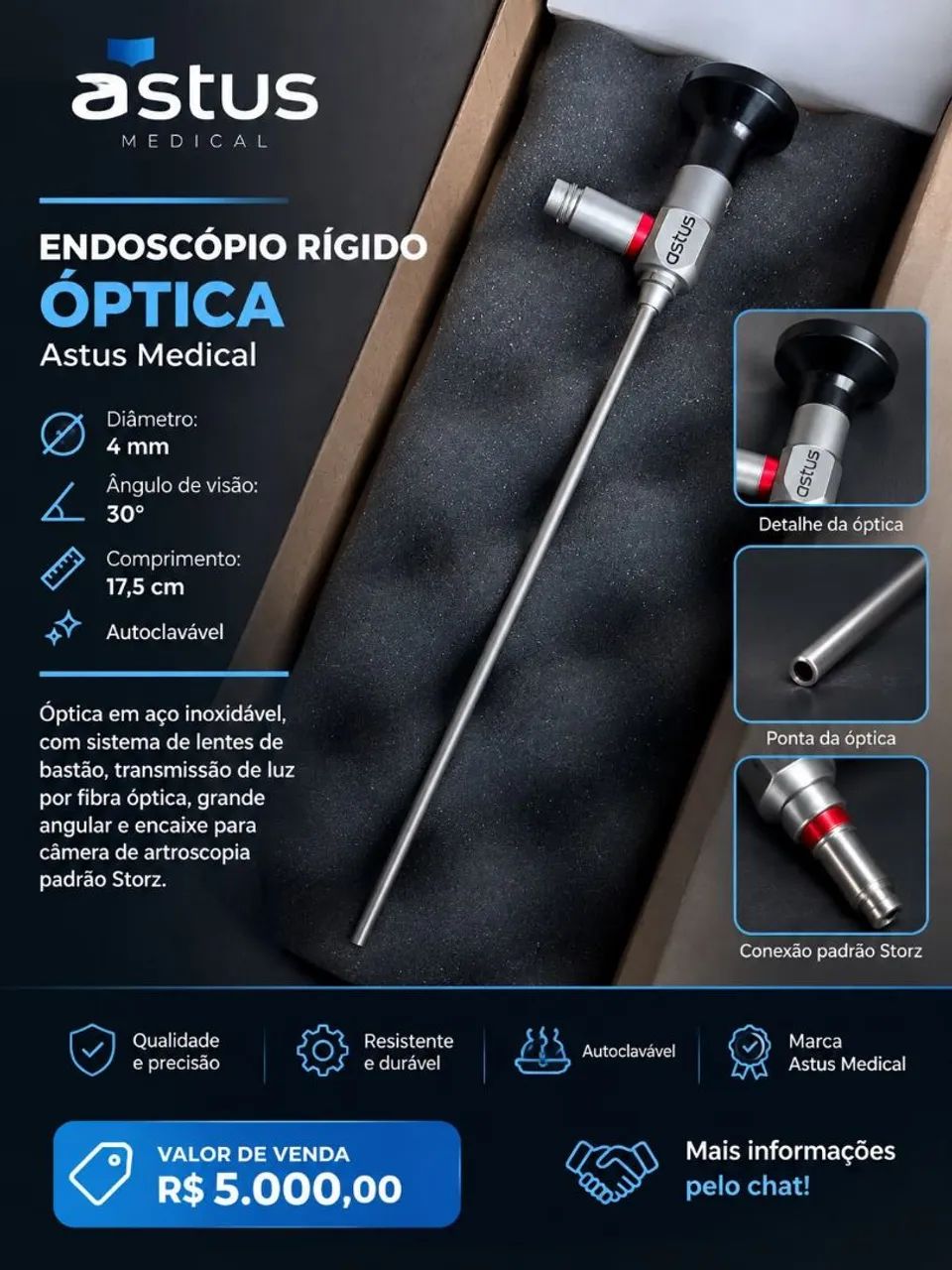 Endoscópio Rígido Astus