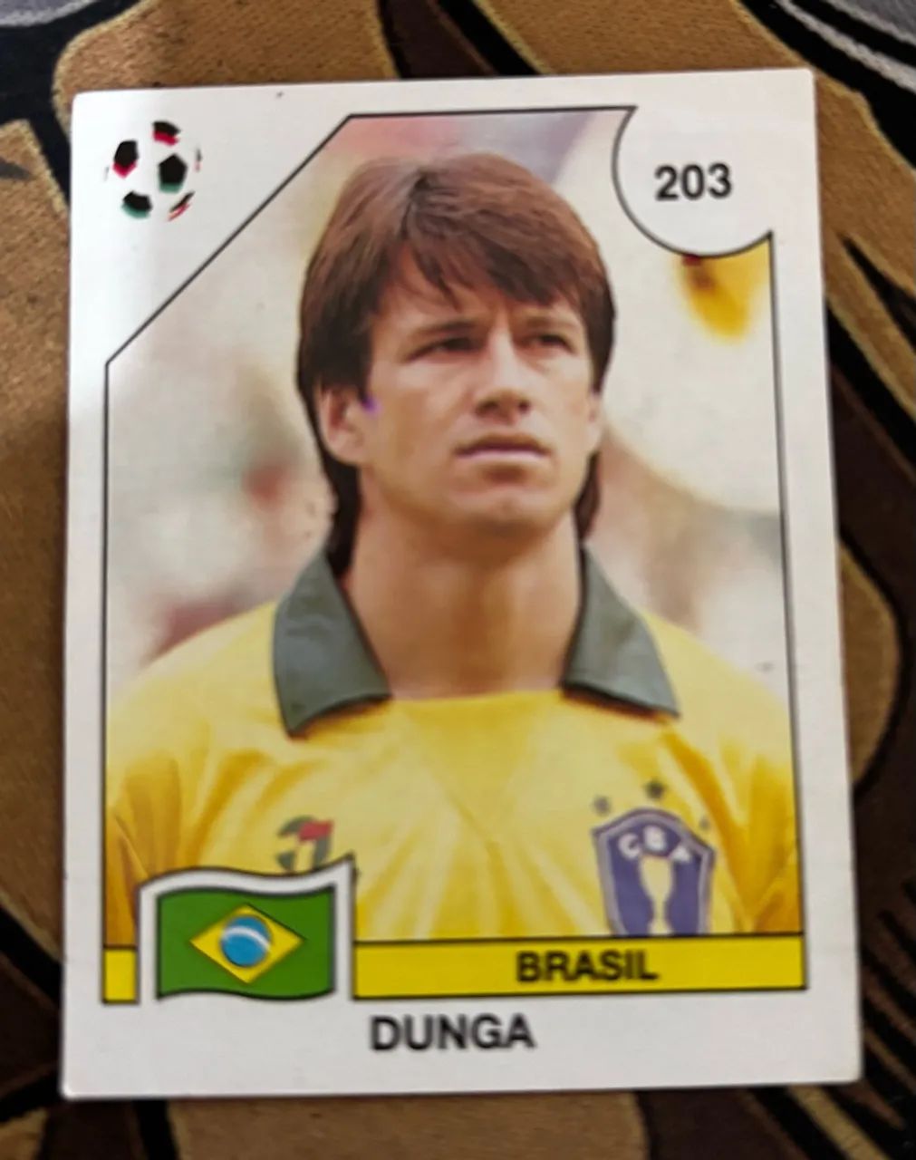 Figurinha Dunga (Brasil) Copa Italia 90
