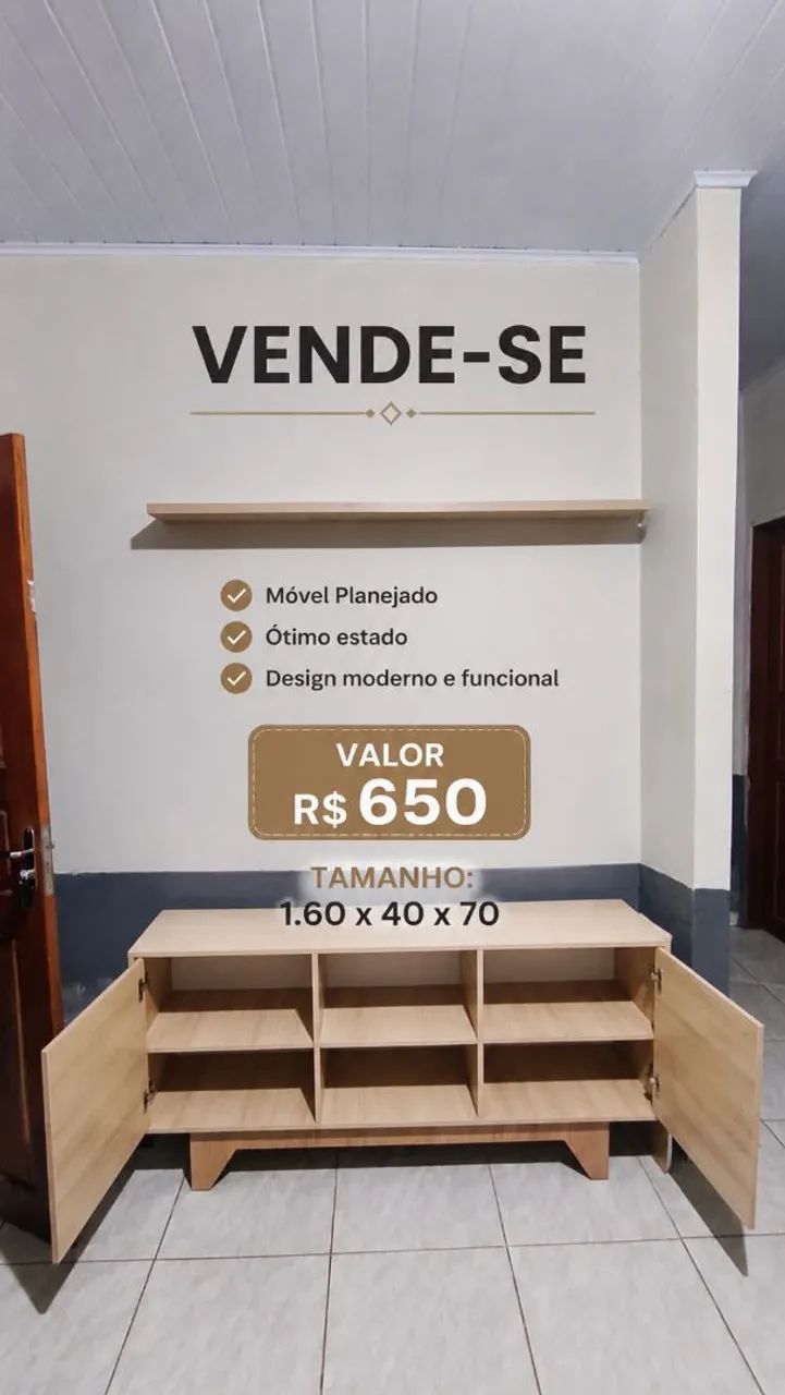 VENDO MÓVEL PLANEJADO + PRATELEIRA