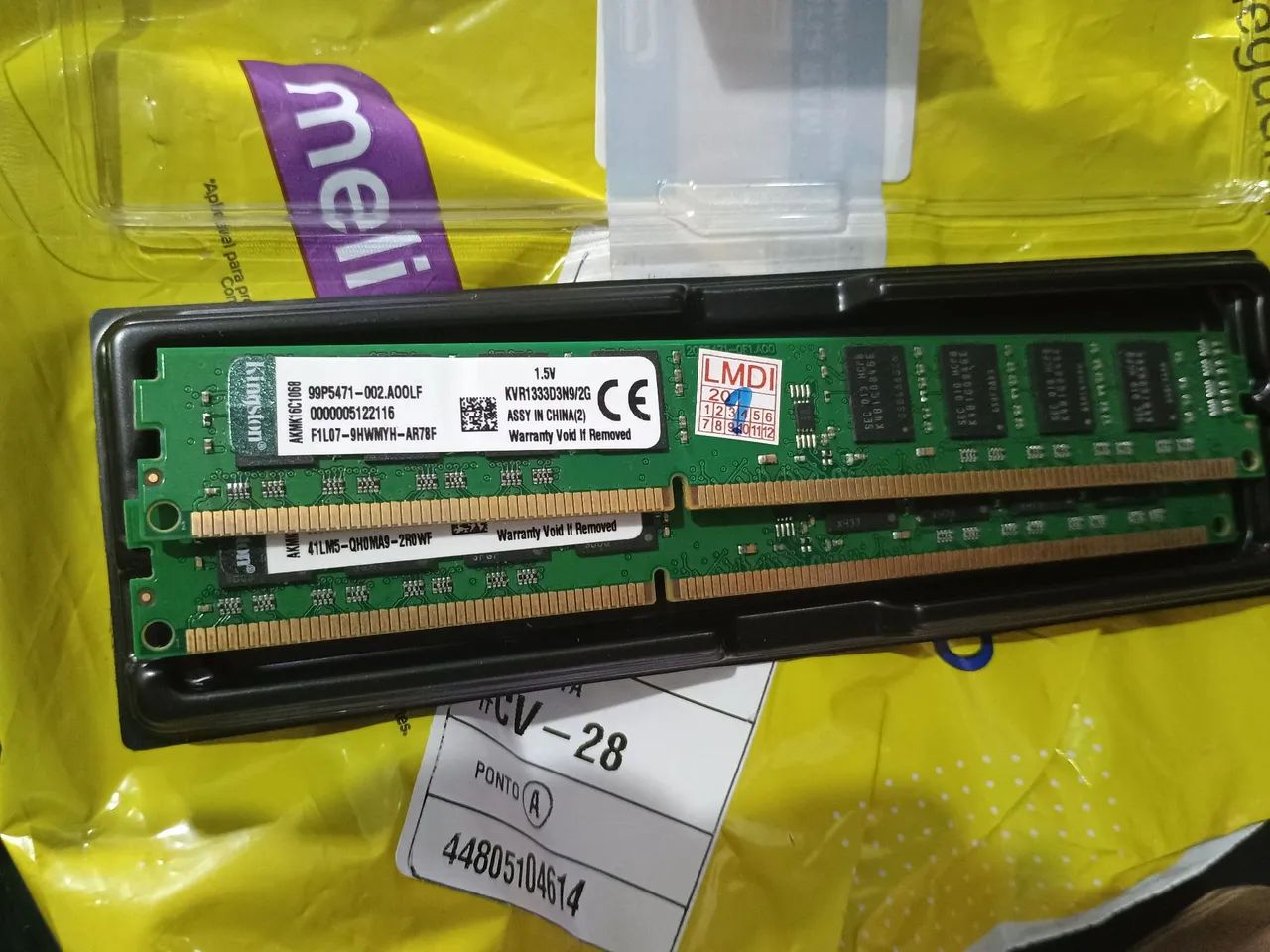 2 Kit MEMÓRIA RAM DDR3 2GB - Foto 2