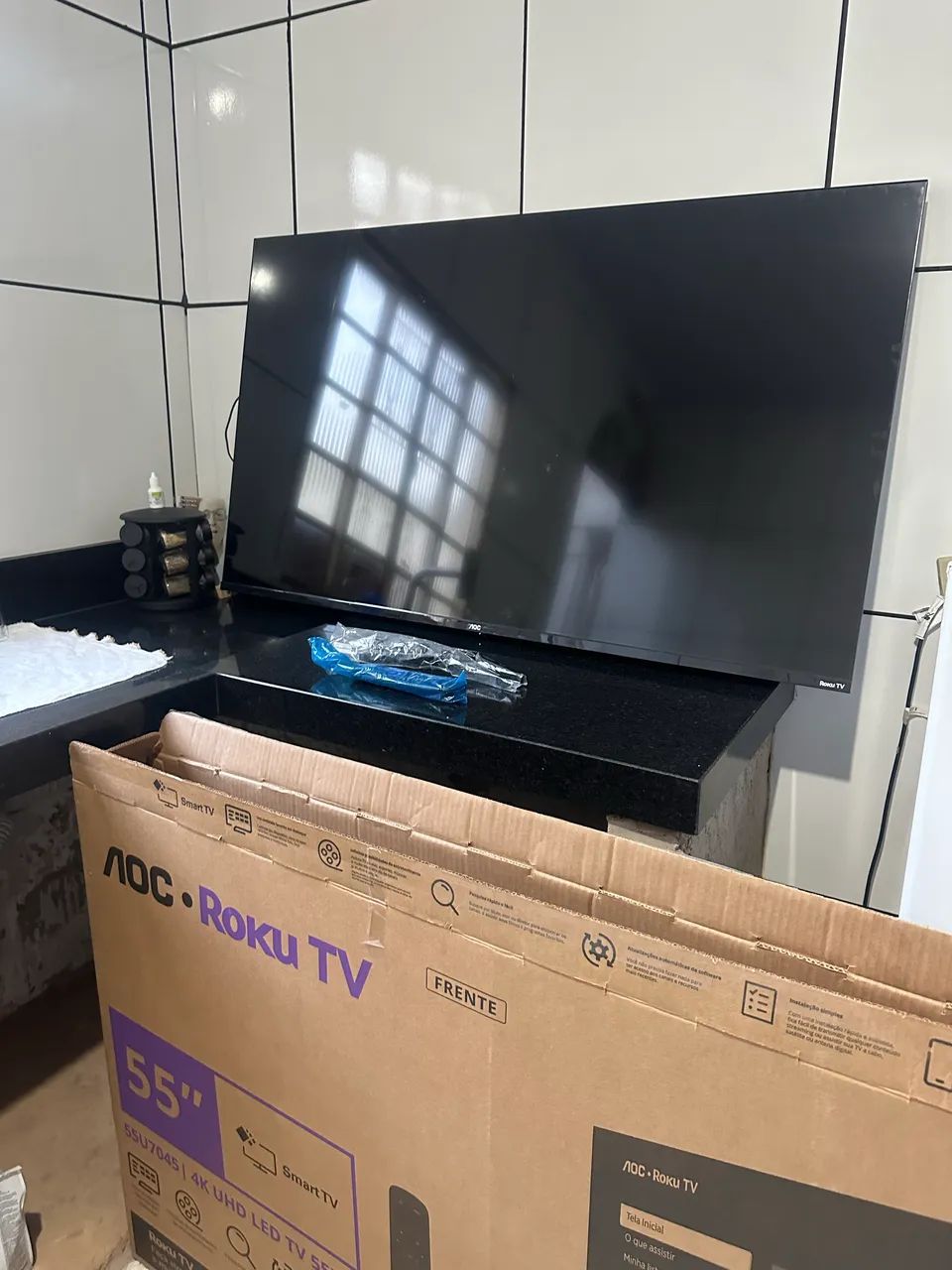 TV SMARTV 55 caixa nota fiscal 4 meses - Foto 5