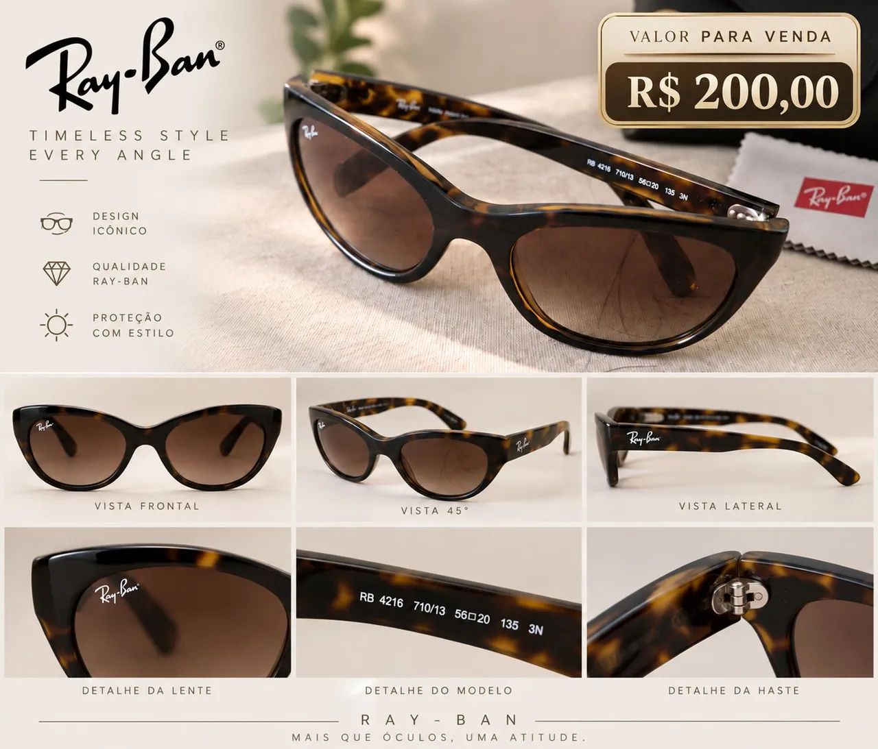 Oculos Ray-Ban original