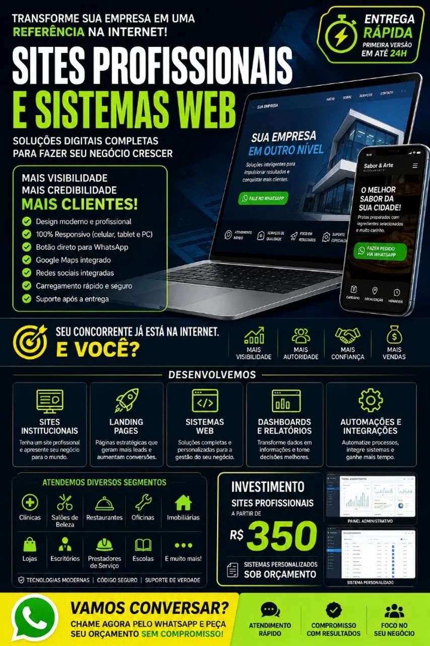 Site Profissional para sua Empresa | Entrega Rápida