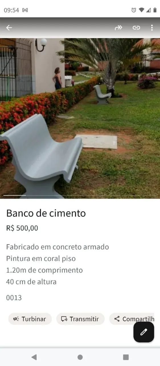 Bancos de concreto 