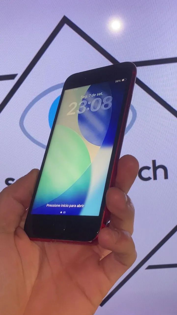 Iphone SE 2ª geração 64gb vermelho seminovo excelente 