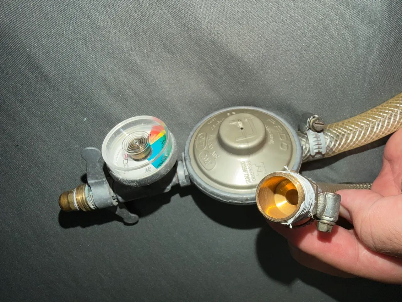 Regulador Gás Manômetro Pado Kit Completo Com Mangueira - Foto 3