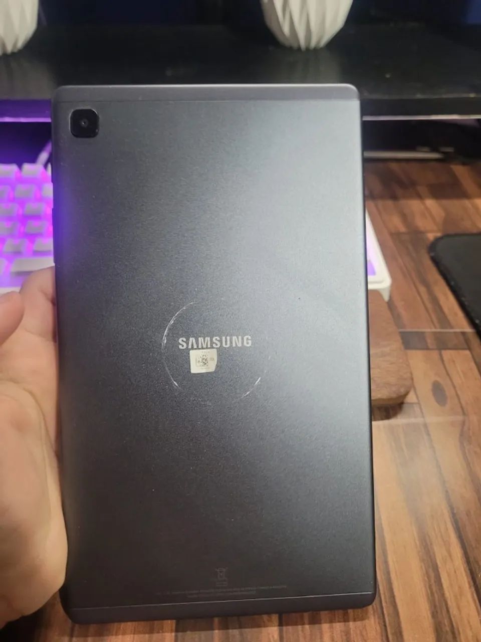 Tablet Samsung A7 Lite + Capa e caixa - Foto 2