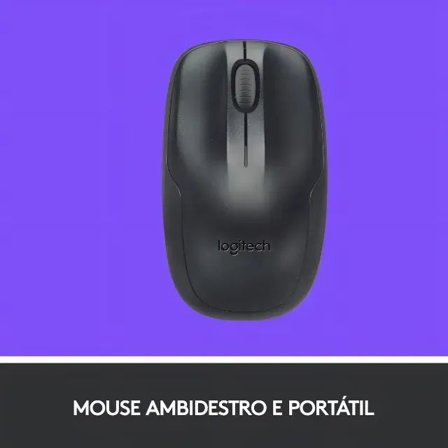 KIT TECLADO E MOUSE SEM FIO MK220 - Foto 4