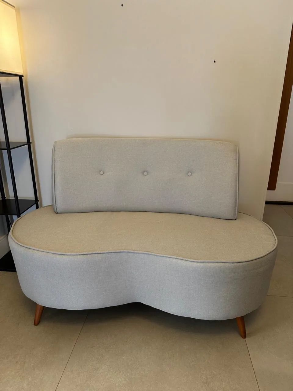Sofa Chaise 2 Lugares Linho - Foto 3