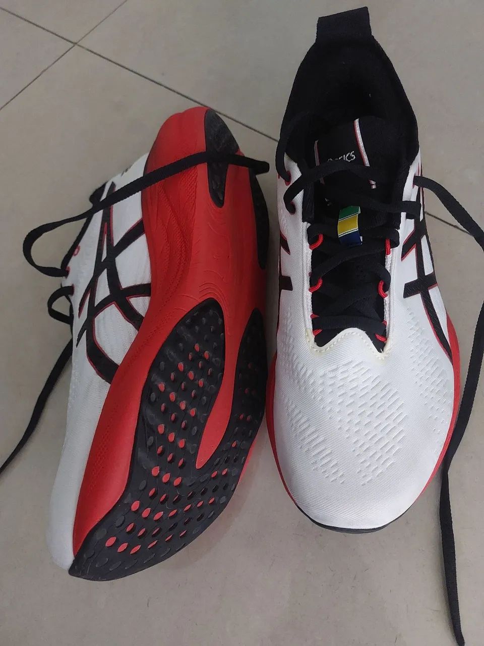 Tenis asics gel nimbus sena branco - Foto 4