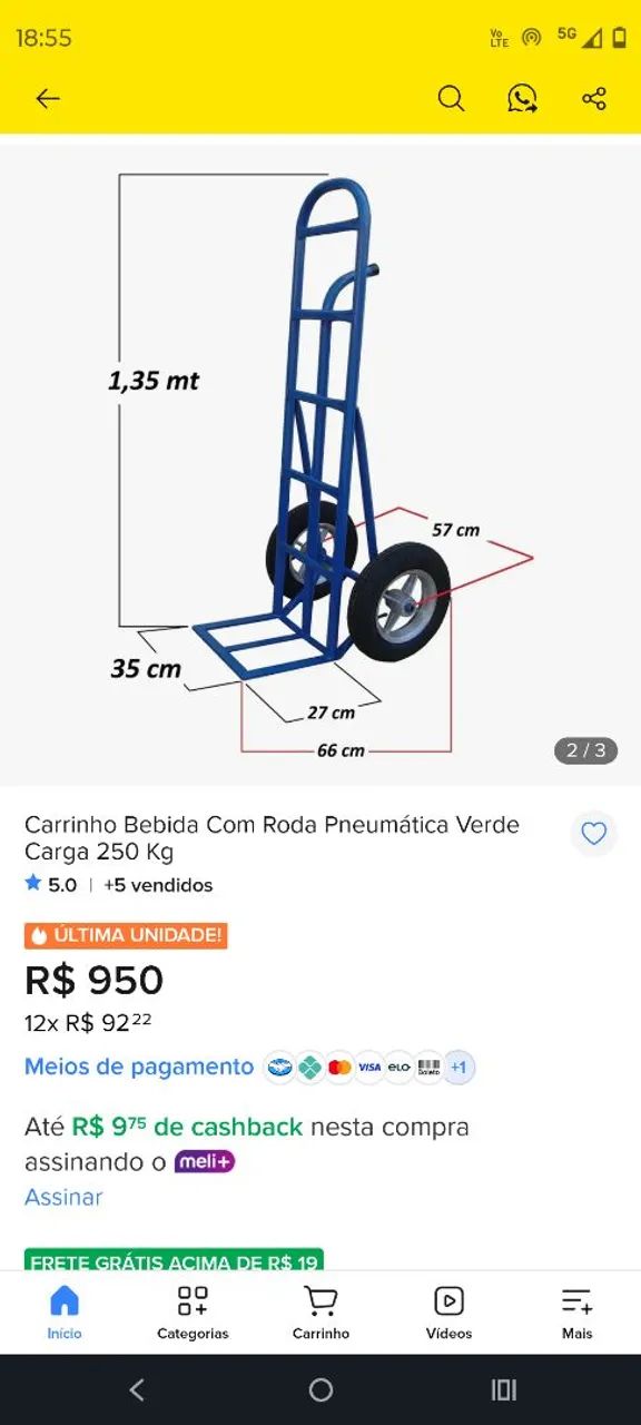 Carrinho de carga  - Foto 5