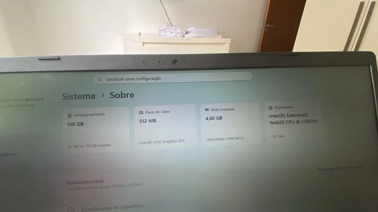 Notebook Asus em estado de novo - Foto 4