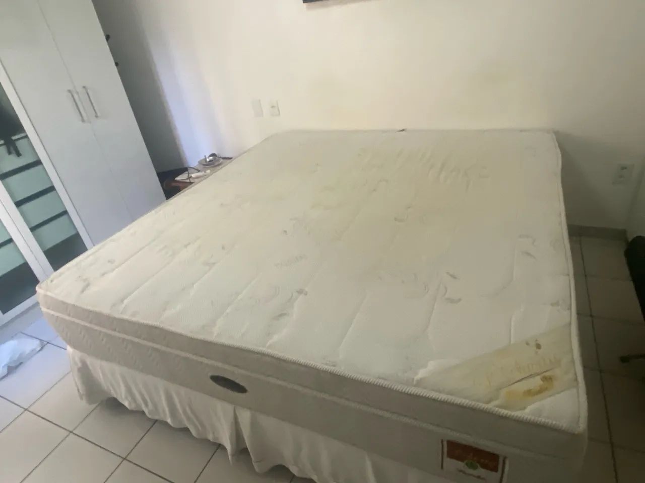 Vendo cama box ortobom Lyberty King bambu - Foto 2