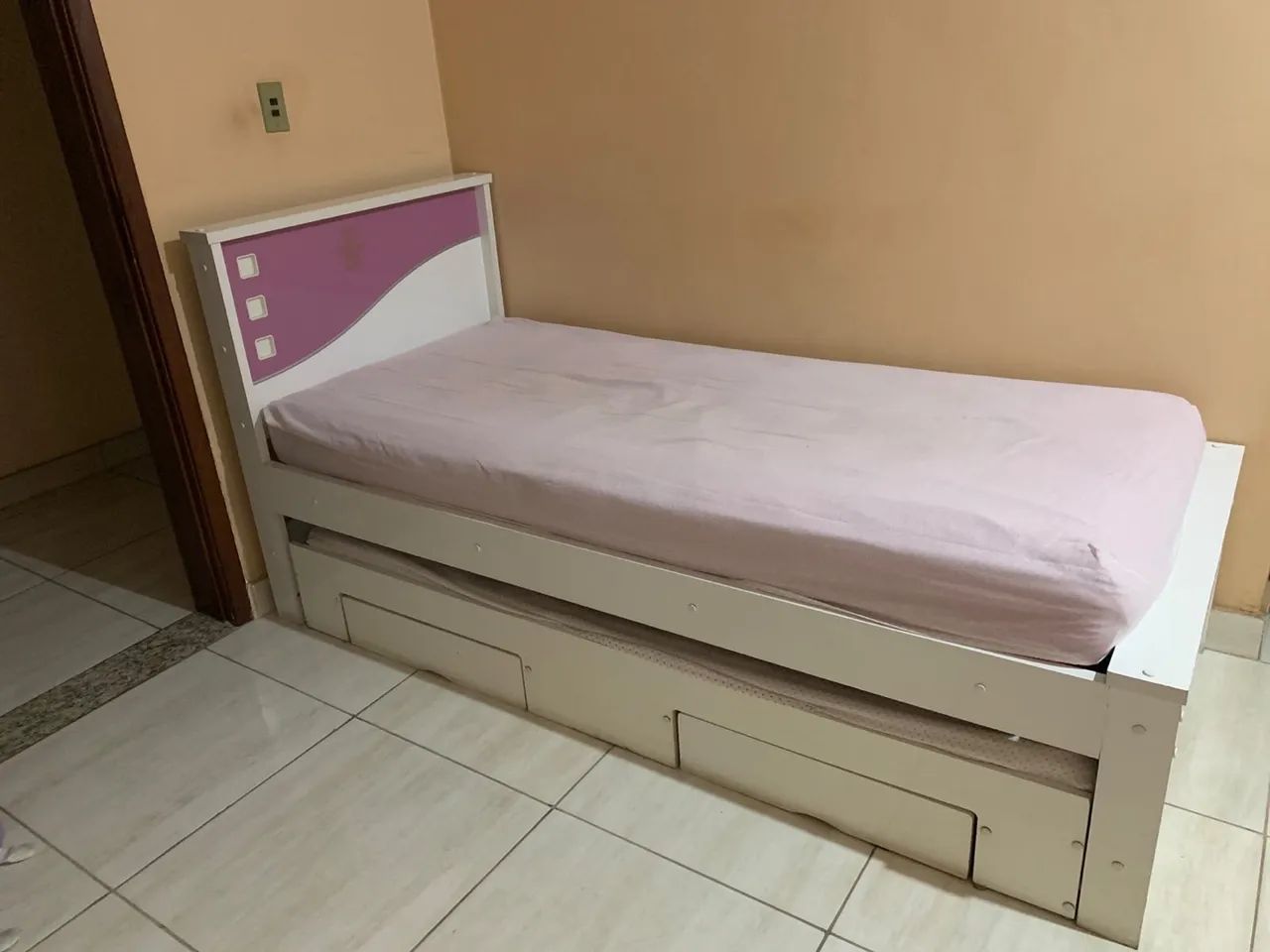 Bicama solteiro com colchões e gavetas - Foto 2