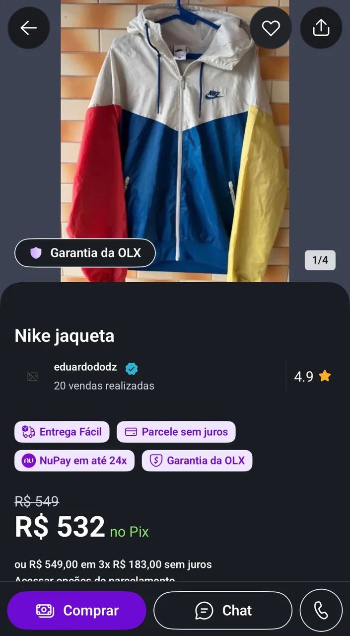 Jaqueta Nike Windrunner G - Foto 4