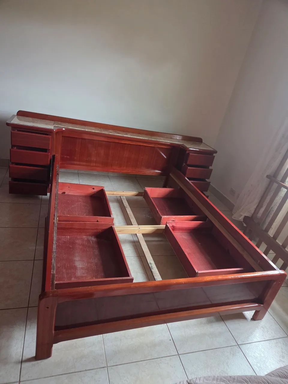 Cama Casal c/cabeceira em mármore  - Foto 2