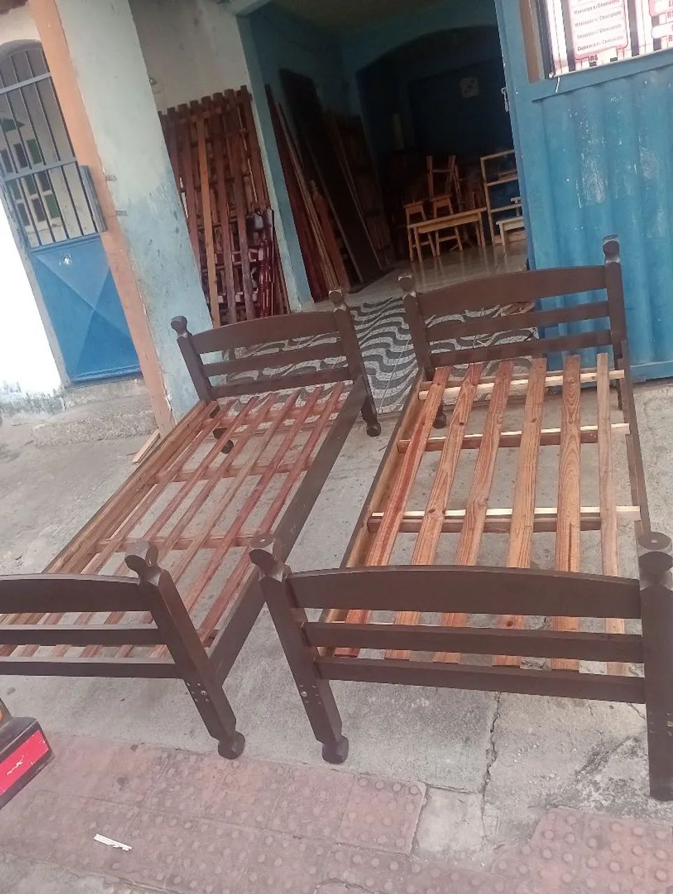 Cama de solteiro de madeira maciça 399,00 - Foto 5