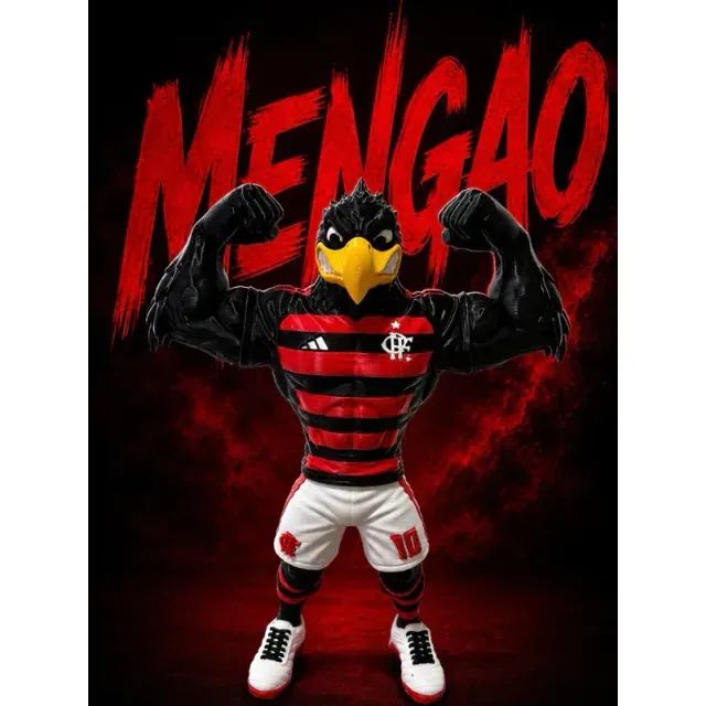 Mascote do Flamengo Urubu + Chaveiro  - Foto 2