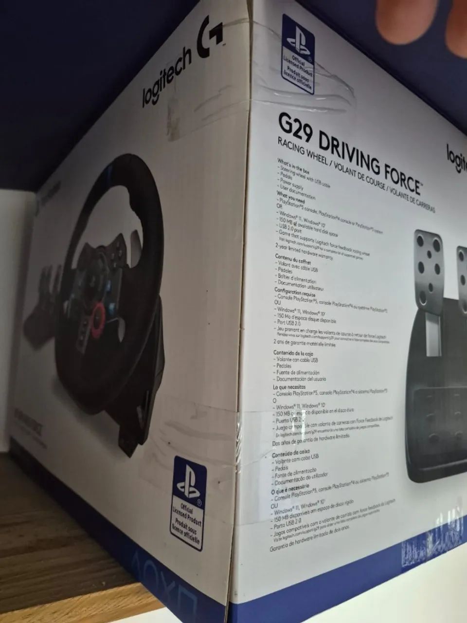 Volante Logitech G29 Driving Force e Pedais com Force Feedback para PS4, PS3 - Foto 2