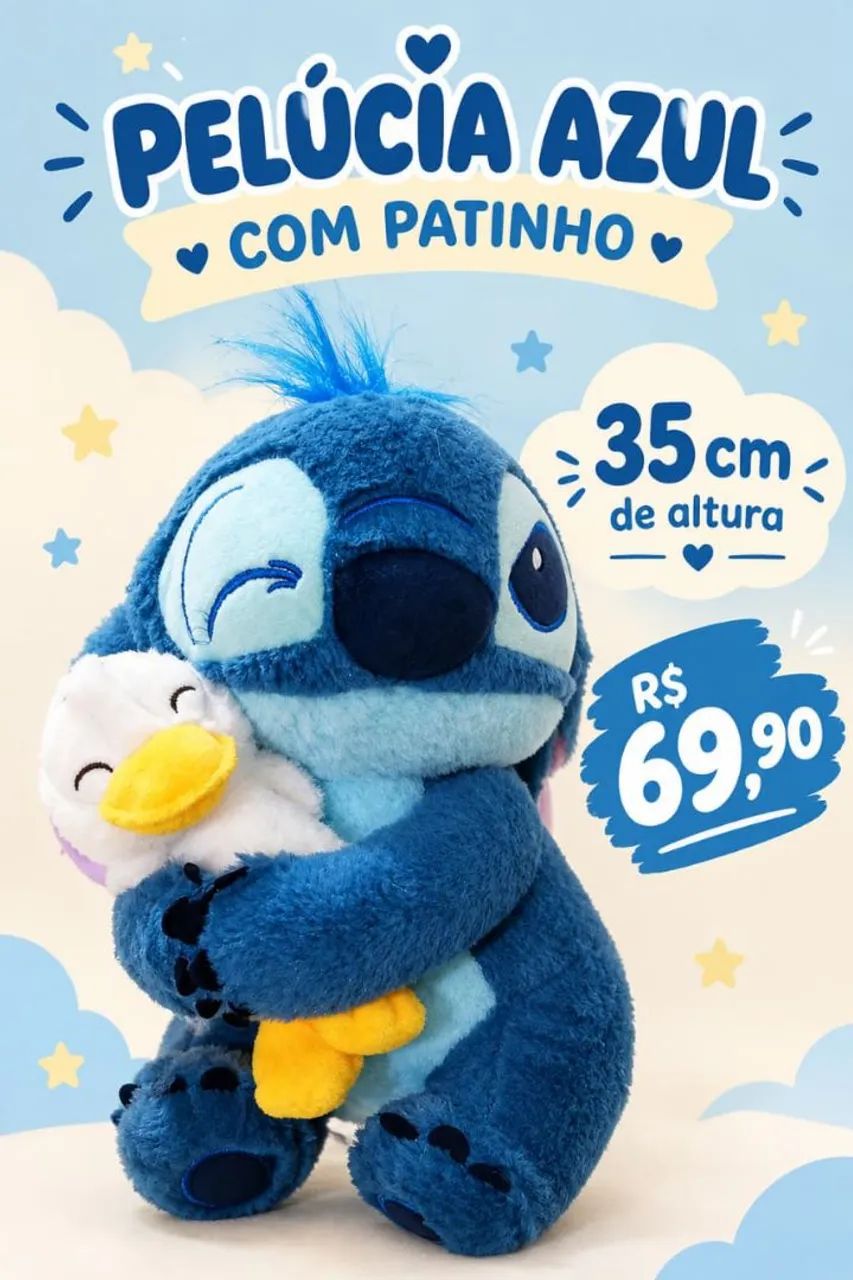 Stitch pelúcia  - Foto 2