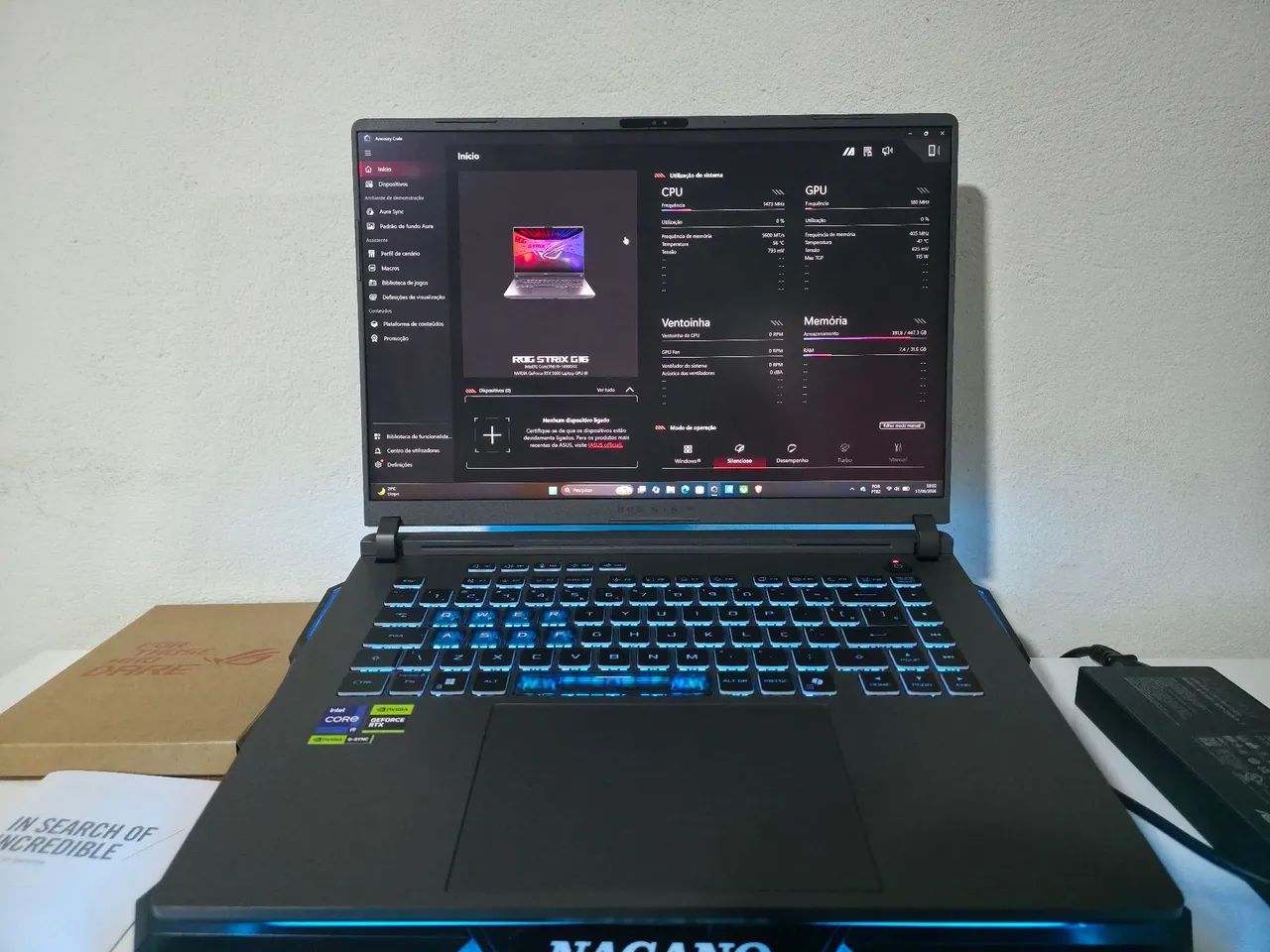 NOTEBOOK ROG STRIX G16 / I9 14900HX / 32GB RAM/ RTX 5060 - Foto 2