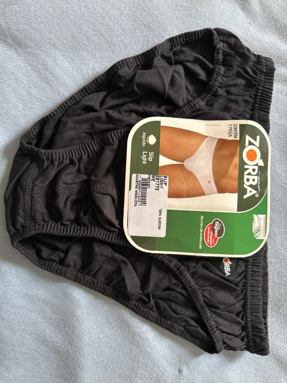 Cueca slip light Zorba TAM M preta 