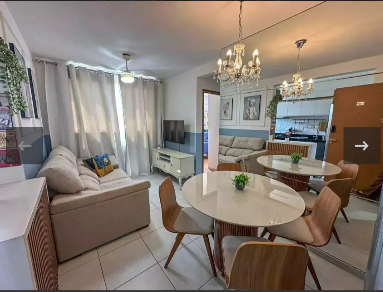 alugo apartamento mobiliado 2 quartos área de lazer completa - Foto 3
