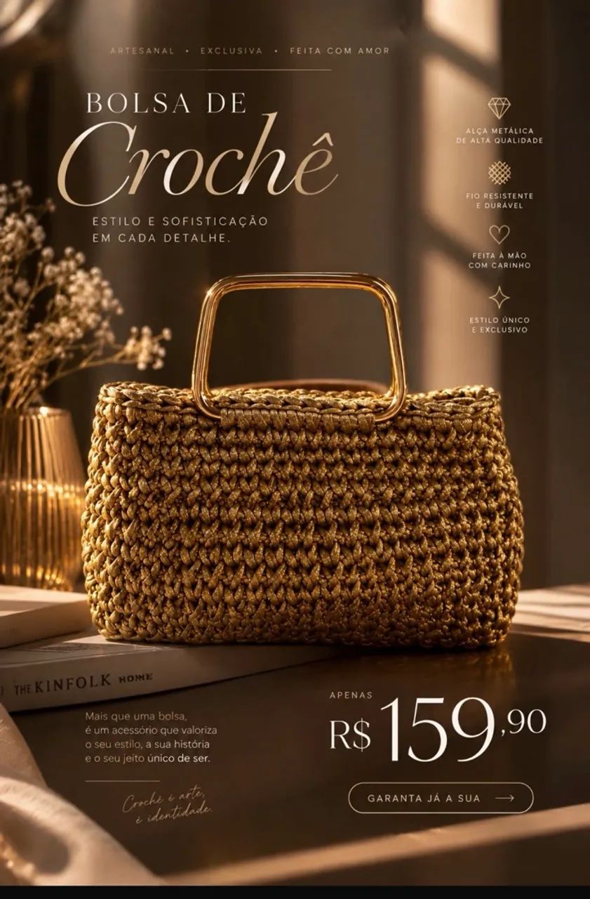 Bolsa de Crochê  - Foto 2