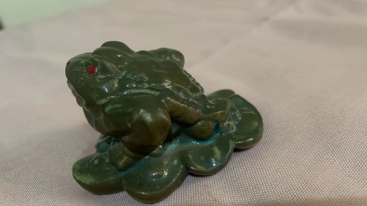 Enfeite de sapo da sorte  - Foto 3
