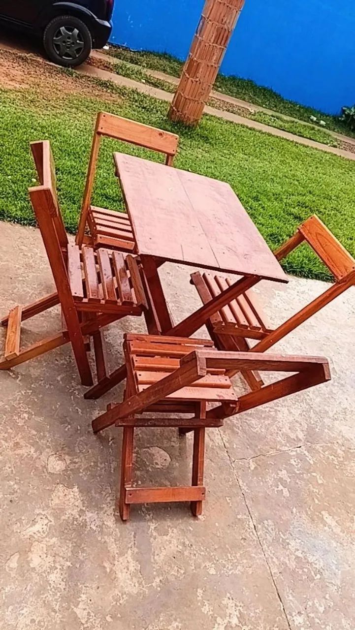 Mesa conjunto com 4 cadeiras  - Foto 3