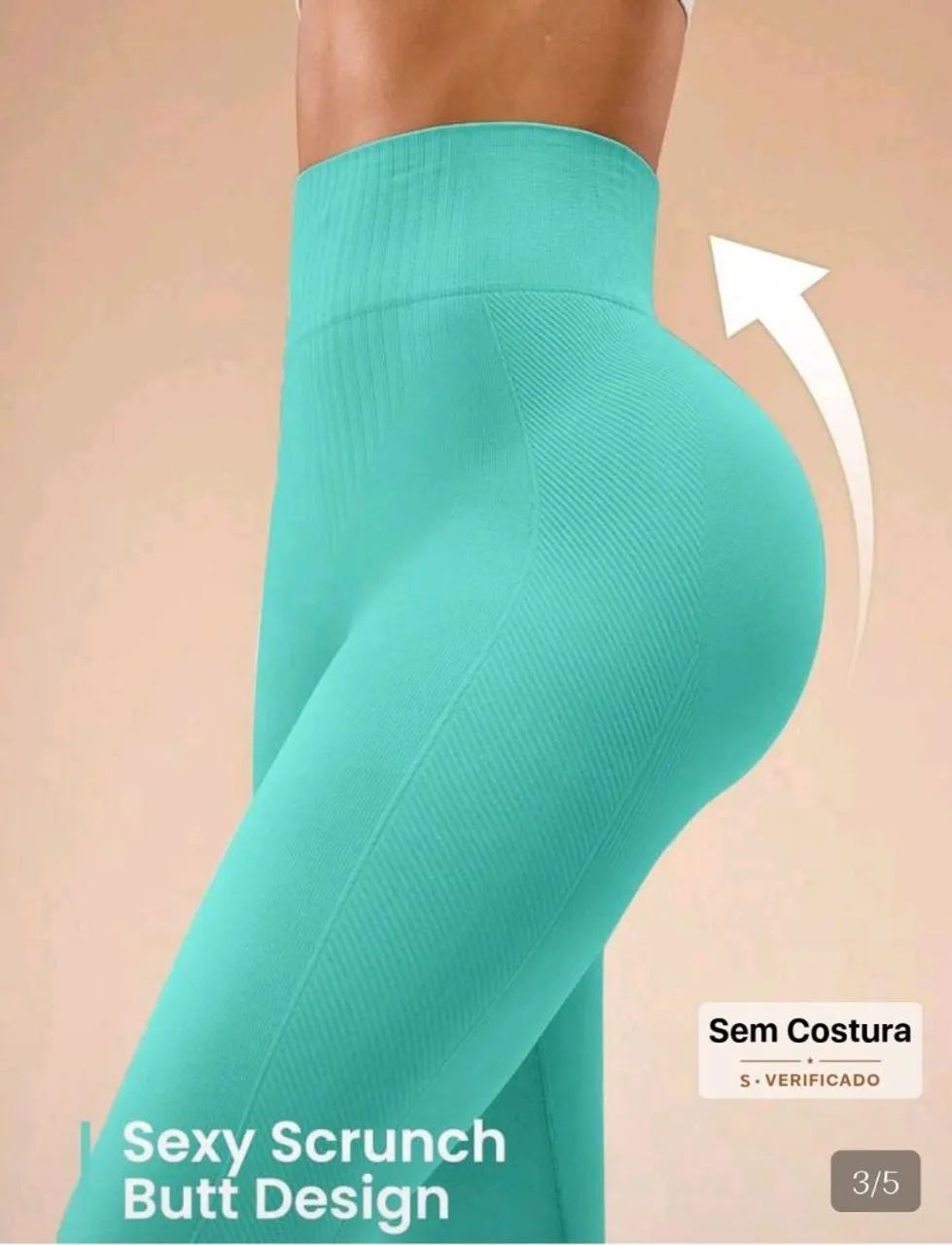 Calça esportiva sem costura  P - Foto 3