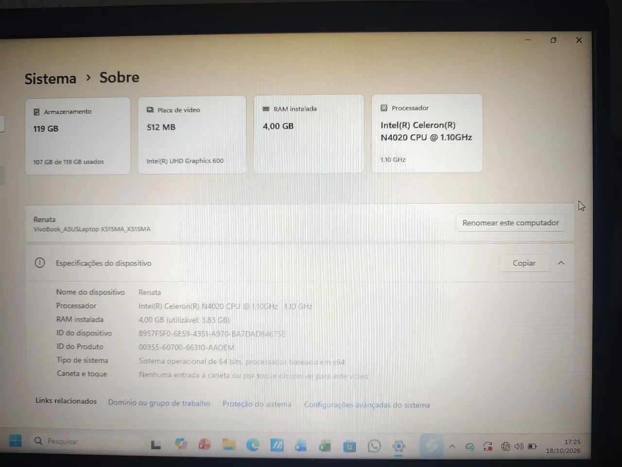 Laptop ASUS x515ma - Foto 4