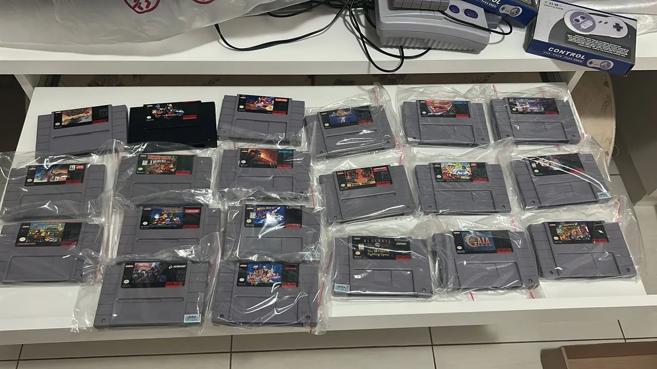 LOTE 22 JOGOS SUPER NINTENDO! 100% ORIGINAIS SNES - Foto 2