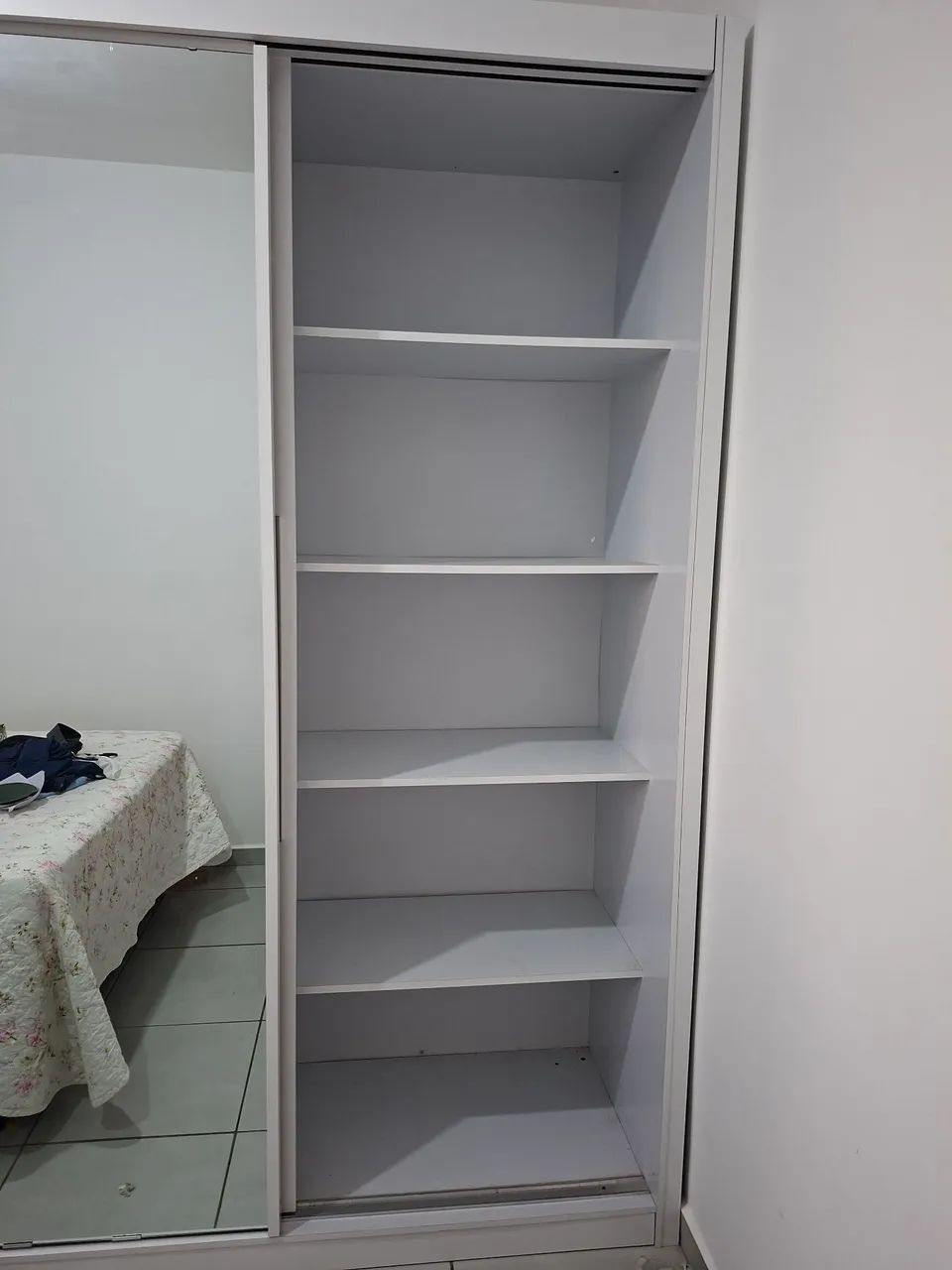 Guarda roupa mdf branco - Foto 2