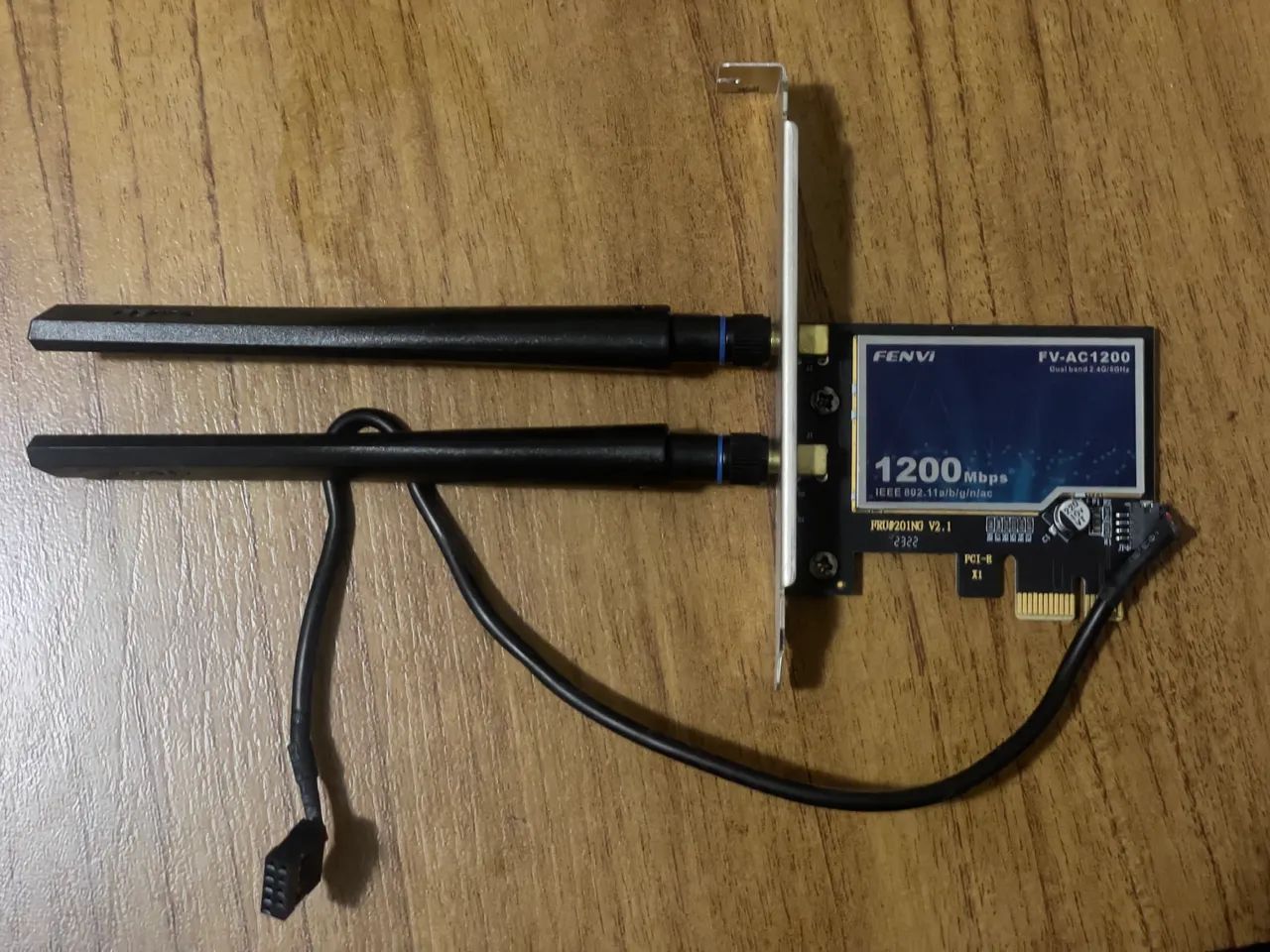 Placa de Rede Wi-Fi e Bluetooth PCIe