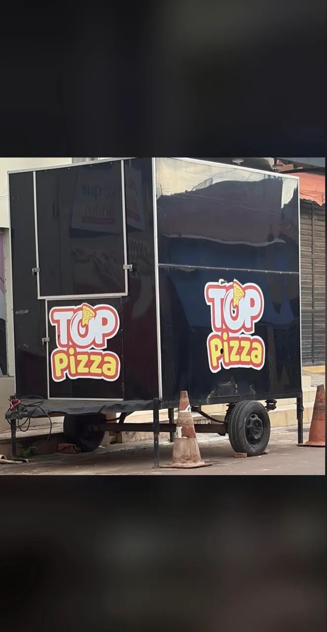 Trailer food truck para lanches 