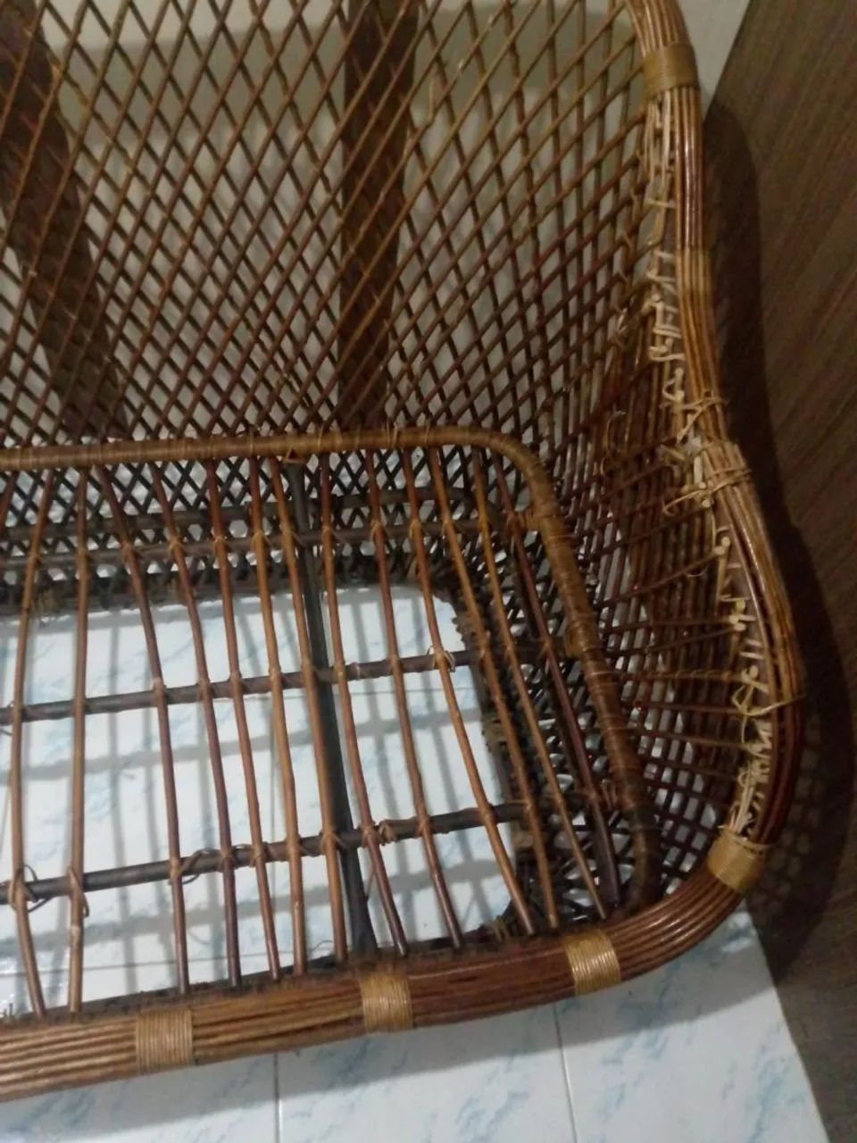 Lindo sofá de Vime artesanal  - Foto 4