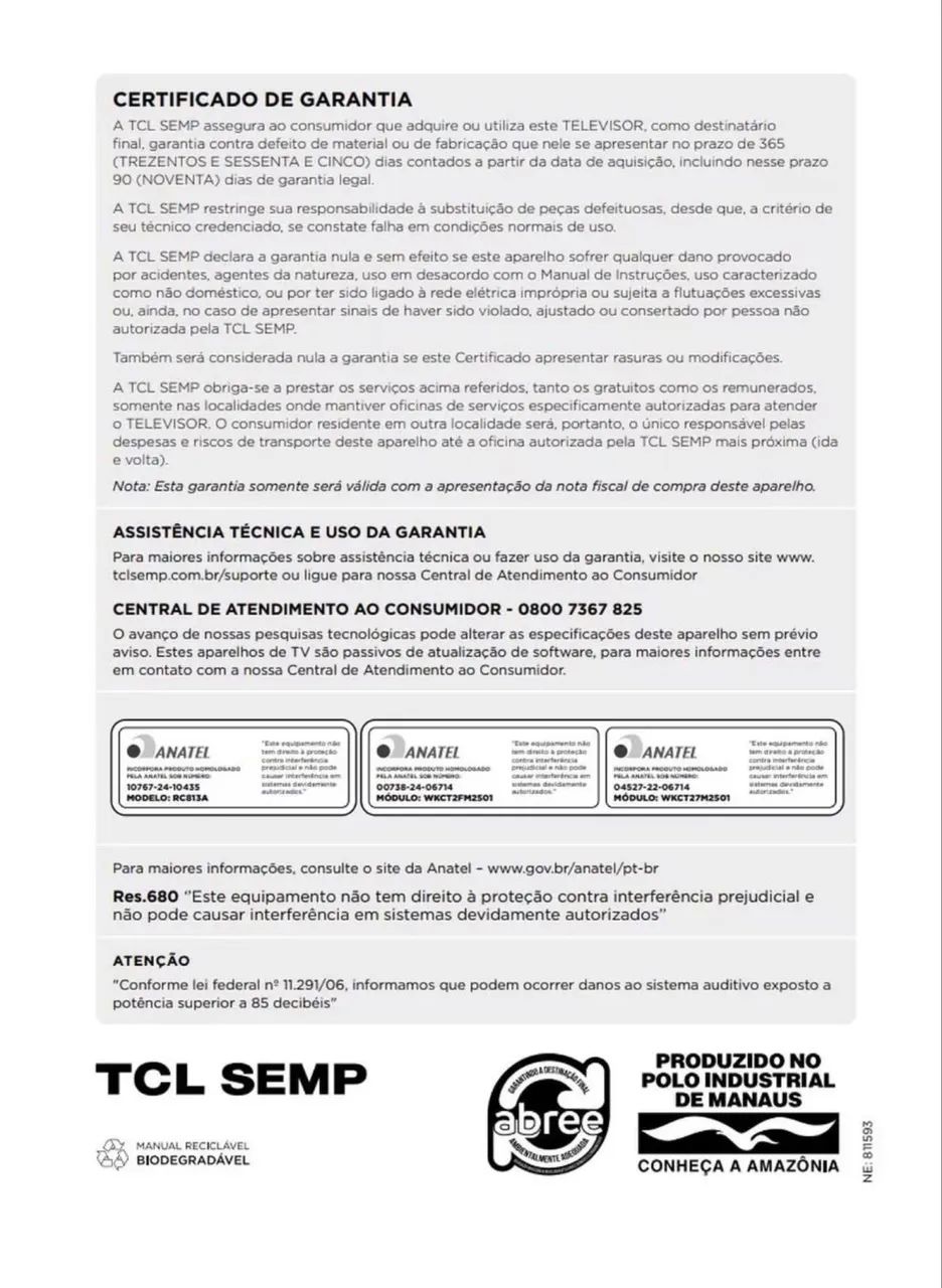 TV 75? TCL HDR 4K  - Foto 5