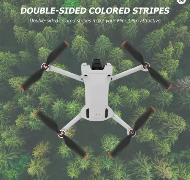 Hélices DJI Mini 3 / Mini 3 Pro - Kit com 8 Peças Fibra de Carbono - Foto 2