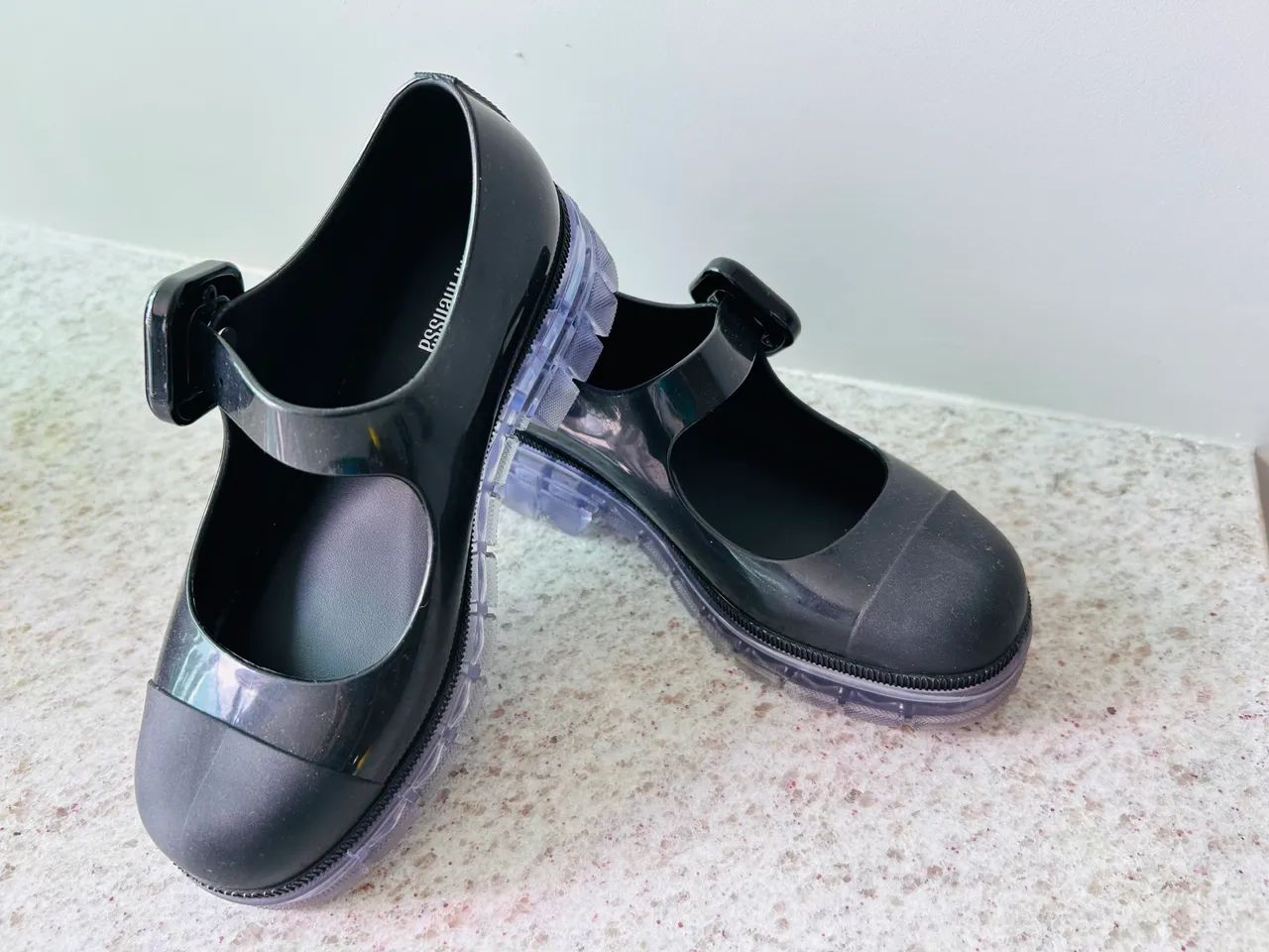 Sapatilha Infantil Mini Melissa Fivela Preta