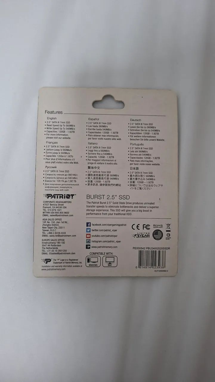 SSD 240GB - Patriot Burst - Foto 2