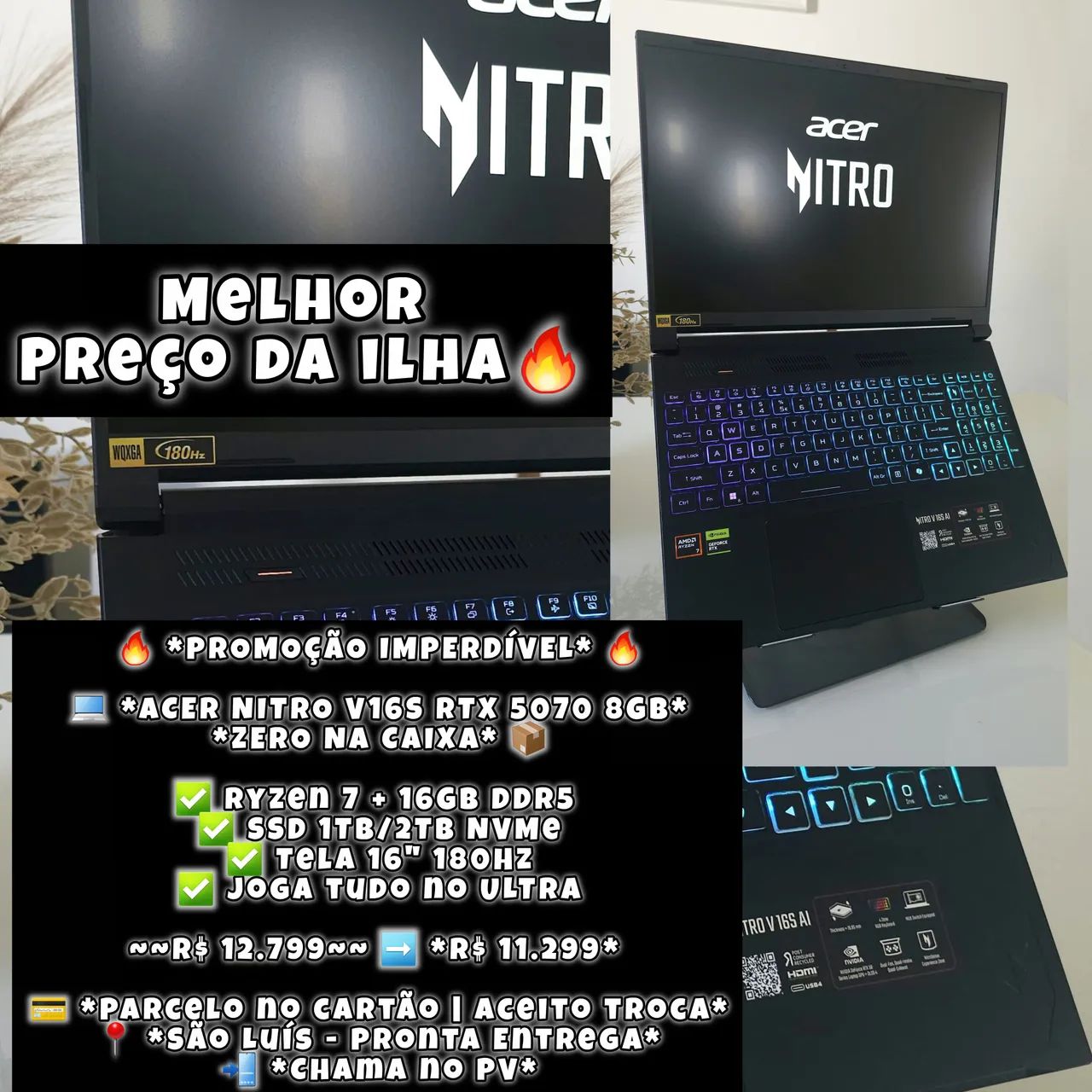 Notebook novo TOPZÃO