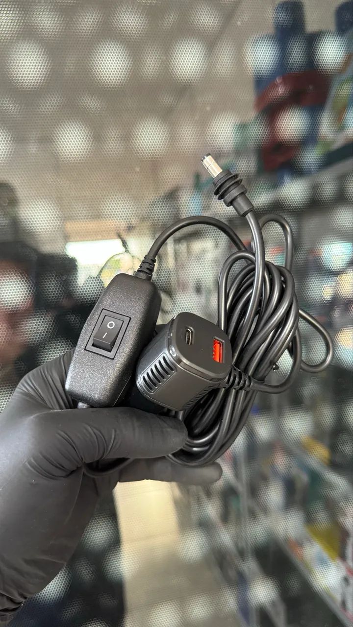 Cabo Carregador Veicular para Starlink Mini - 12V com Saída USB e USB-C - Foto 2