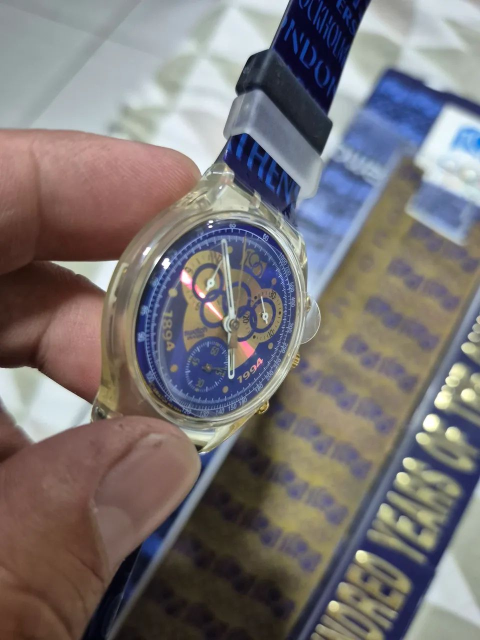Relogio swatch edição especial OLYMPIC 100 YEARS - Foto 3