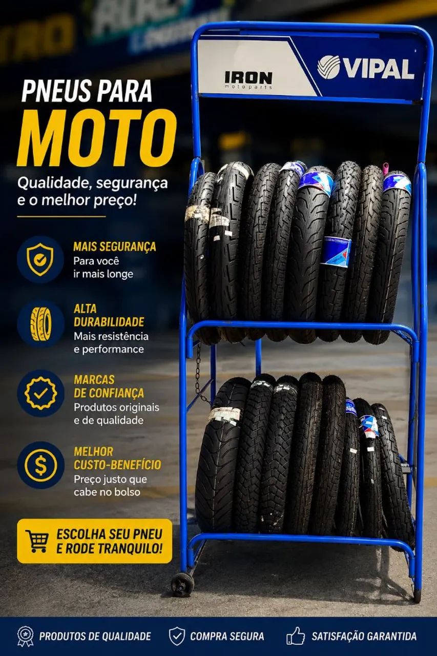 ? Pneus para Moto com Qualidade e o Melhor Preço!