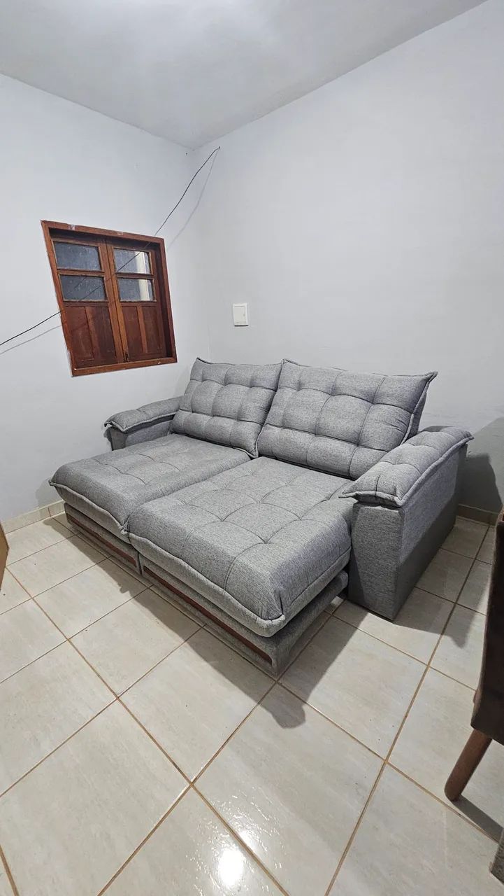Sofá  2,50metroa Com Molas Ensacadas - Foto 3