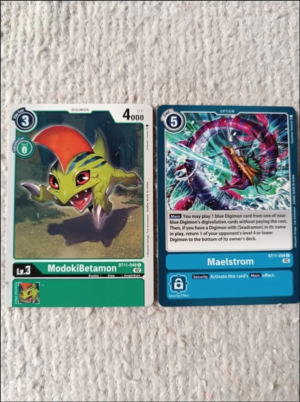 Colecionável Digimon Seadramon C + 2 Cards Originais Digimon: Betamon + Maelstrom (Seadram - Foto 3