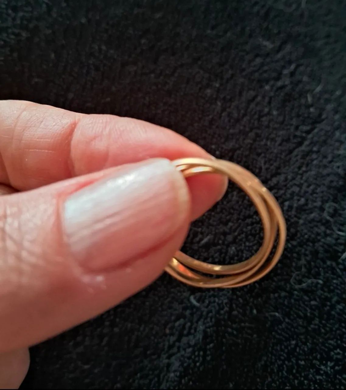 Aliança Tripla em Ouro 18k  - Foto 3