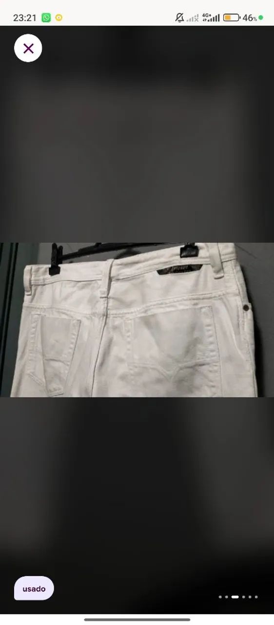 Calça Diesel Branca Tam. 44 - Foto 5